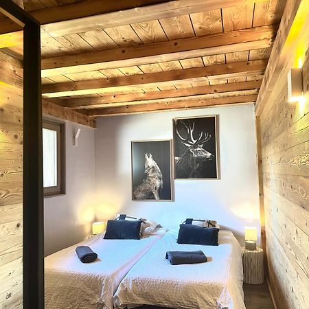 Chalet le petit Nicolas, jacuzzi, vue Mont Blanc Chamonix Esterno foto